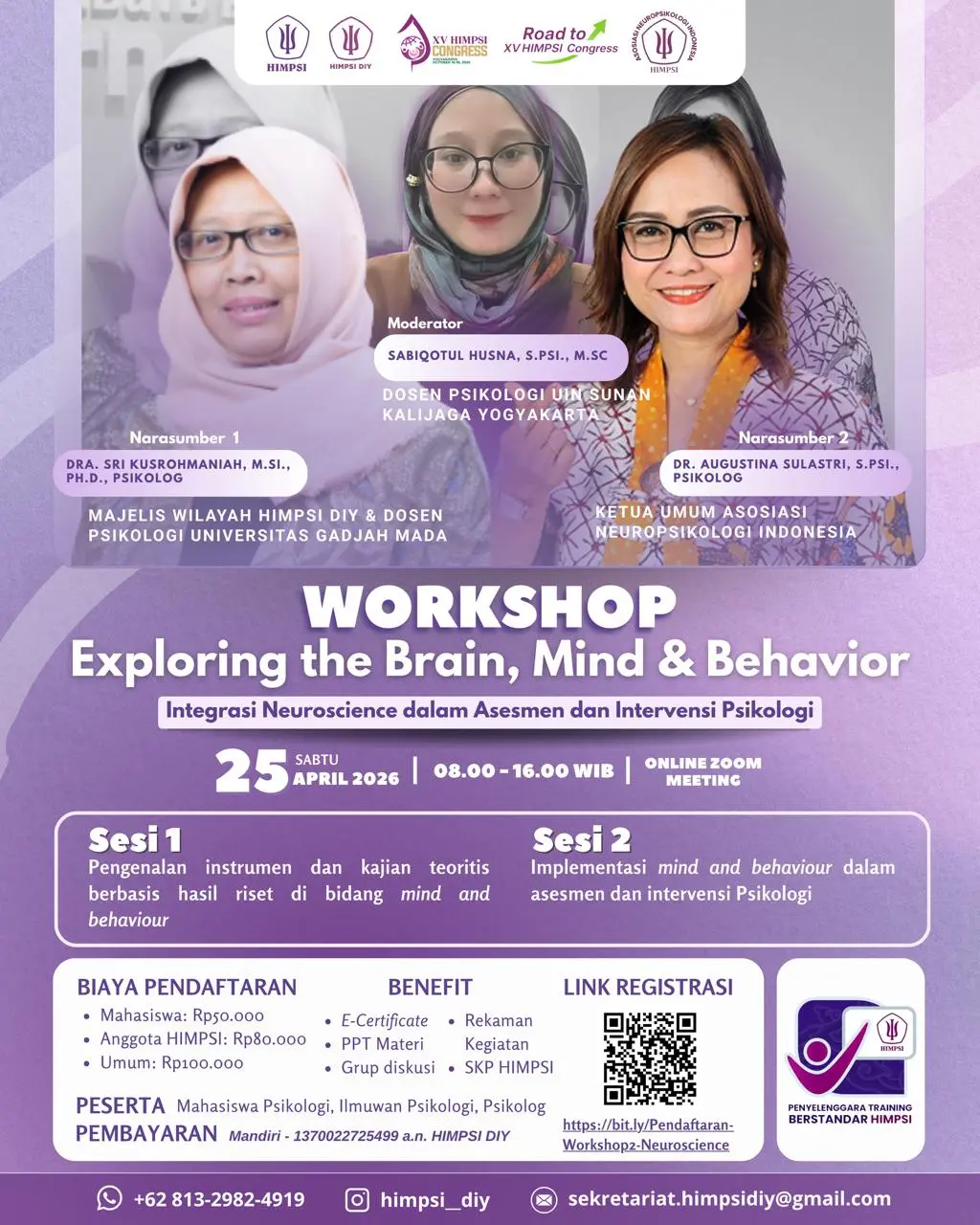 WORKSHOP NEUROSCIENCE: EXPLORING THE BRAIN, MIND & BEHAVIOR 🧠✨