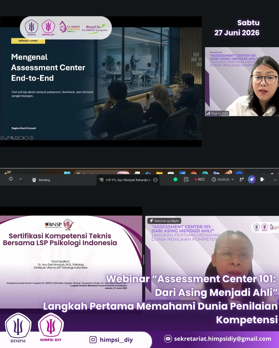 Webinar “Assessment Center 101:  Dari Asing Menjadi Ahli” Langkah Pertama Memahami Dunia Penilaian Kompetensi